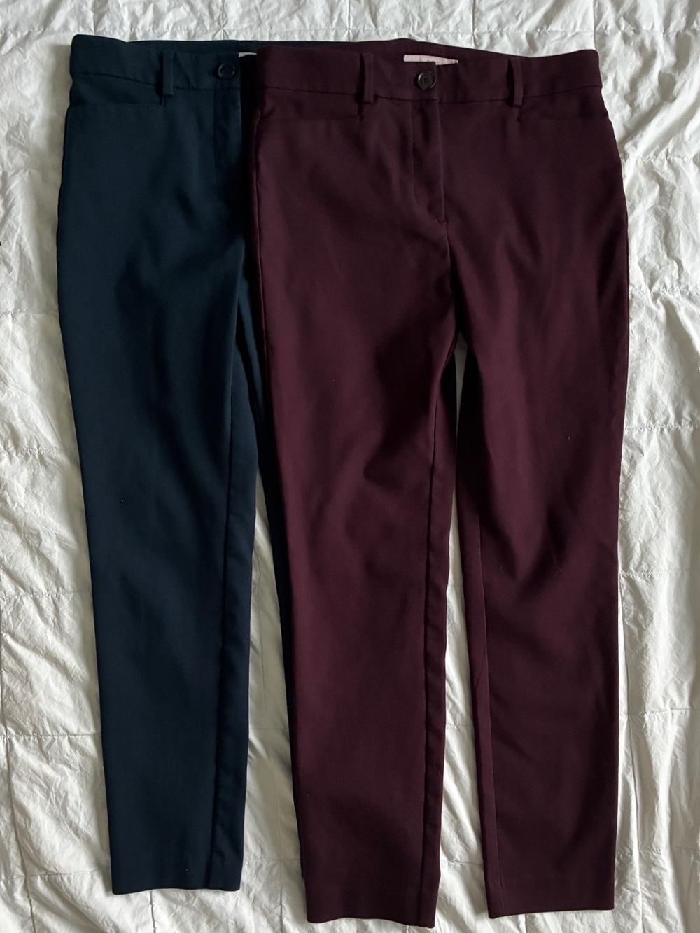 Set of 2 LOFT Sutton skinny work pants size 4 curvy